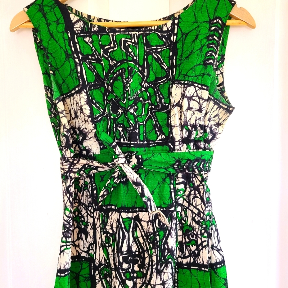 VINTAGE - Handmade patterned dress
